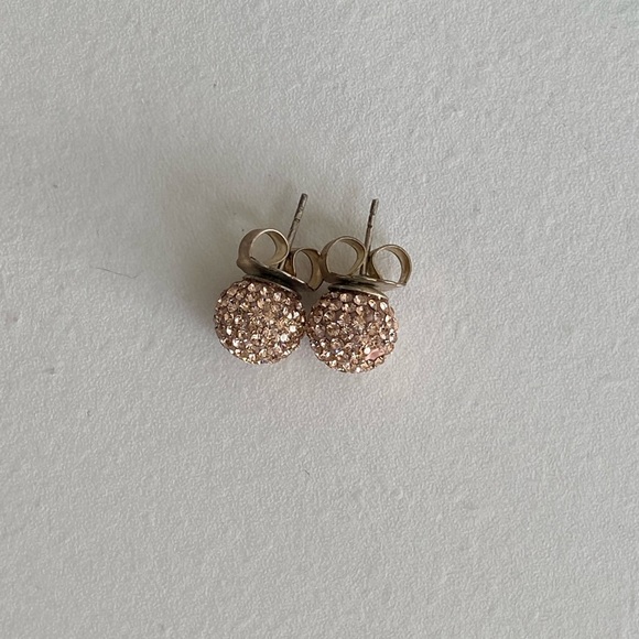 Hillberg& Berk 10mm Sparkle Ball Earrings - Picture 2 of 4